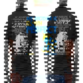 My Brother Is Down Right Perfect Down Syndrome Awareness T21 Men's T-shirt Back Print - Thegiftio UK