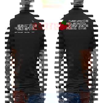 Brother Strawberry First Birthday Family Strawberry Men's T-shirt Back Print | Mazezy