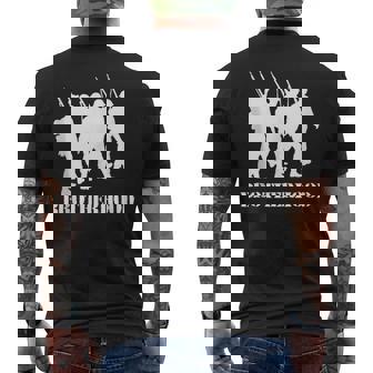 Brotherhood Veteran Warrior Soldiers German Army Tank Top Men's Back Print T-Shirt - Monsterry