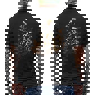 Brraaap Dirt Bike Motocross For Riders Trump Men's T-shirt Back Print - Monsterry