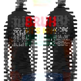 Bruh It's My 100Th Day Of School Boys 100 Days Of School Men's T-shirt Back Print - Thegiftio UK