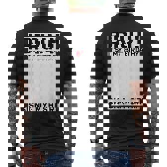 Bruh It's My 8Th Birthday Sign My 8 Years Old Birthday Men's T-shirt Back Print - Thegiftio UK