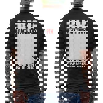 Bruh It's My 9Th Birthday Sign My 9 Years Old 2016 Men's T-shirt Back Print | Mazezy
