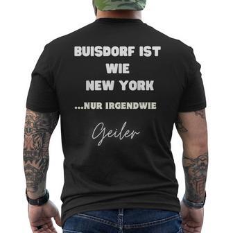 Buisdorf Ist Wie New York T-Shirt mit Rückendruck - Geschenkecke