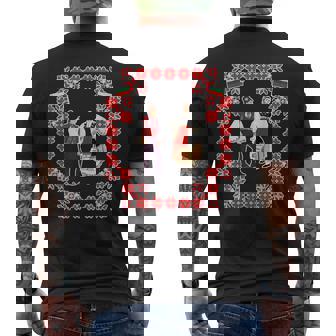 Bulgarian Folk Dances Balkan Folk Music Men's Back Print T-Shirt - Monsterry