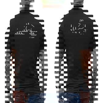 Bull Terrier Bull Terrier Heartbeat Camiseta Hombre Estampado Espalda - Regaloses