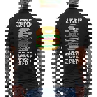 Burger Expert Cheeseburger Fast Food Burger Lovers Men's Back Print T-Shirt - Monsterry