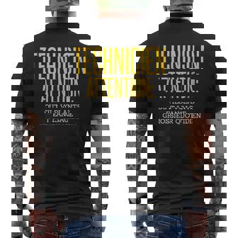 Cadeau Drôle D'humour Profession Pour Un Technicien T-shirt imprimé au dos - Cadeauxyz