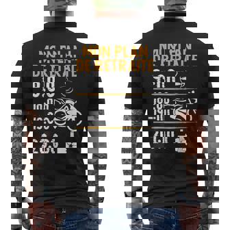 Cadeau Motard Retraite Homme Humour Moto Cross T-shirt imprimé au dos - Cadeauxyz