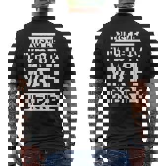 Cadeau Pour Mathématicien Mathématicien Science Étudiant Majeur T-shirt imprimé au dos - Cadeauxyz