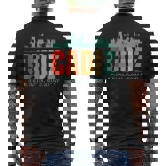 Cádiz Skyline Camiseta Hombre Estampado Espalda - Regaloses