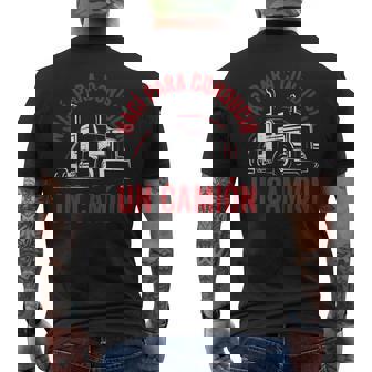 Camionero Nací Para Conducir Un Camión Truck Camiseta Hombre Estampado Espalda - Regaloses