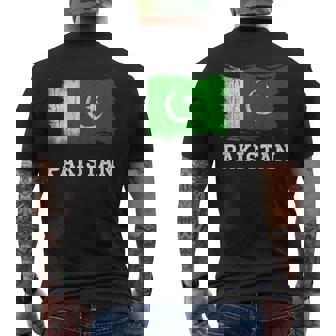 Camisa Retro De La Bandera De Pakistán Con Gráficointage Paquistaní Grunge Camiseta Hombre Estampado Espalda - Regaloses