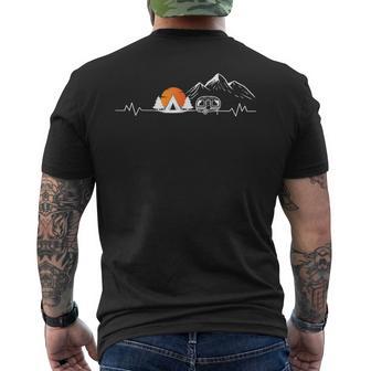 Camping Heartbeat Motorhome Accessories Sayings T-Shirt mit Rückendruck - Geschenkecke