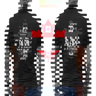 Canada Is Not For Sale 1867 Chapeau De Golf Avec Drapeau De Papa T-shirt imprimé au dos - Cadeauxyz