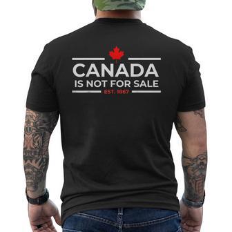 Canada Is Not For Sale 1867 Men's T-shirt Back Print - Thegiftio UK