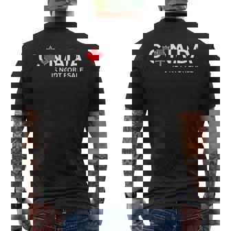 Canada Is Not For Sale Canada’S Not For Sale Men's T-shirt Back Print - Seseable