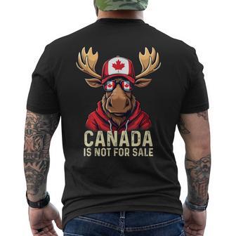 Canada Is Not For Sale Canadians Strong And Free Men's T-shirt Back Print - Thegiftio UK