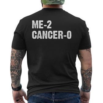 Cancer Survivor Me 2 Cancer 0 Beat Cancer Twice Camiseta Hombre Estampado Espalda - Regaloses