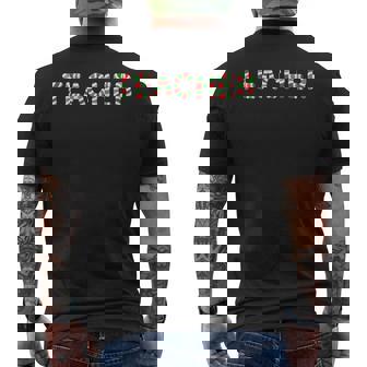 Candy Cane Teacher Educators Festive Xmas Holiday Christmas Men's Back Print T-Shirt - Monsterry