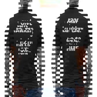 I Cannot Brain Today I Haz The Dumb Meme Men's Back Print T-Shirt - Monsterry
