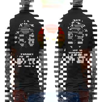 You Can't Tell Me What To Do You'Re Not My Cat Pet Cats Men's Back Print T-Shirt - Monsterry