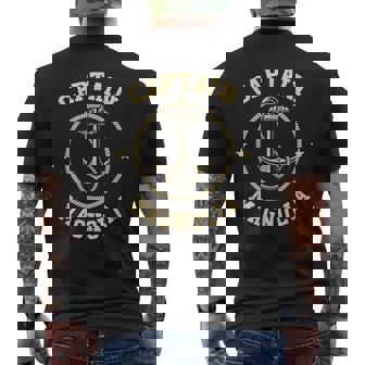 Capitaine Magnolia Bateau Àoile Avec Nom Personnalisé T-shirt imprimé au dos - Cadeauxyz