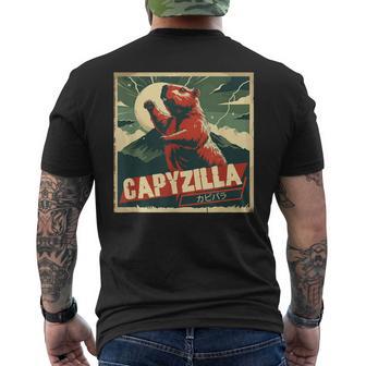 Capybara Capybara Rodent Capyzilla Men's T-shirt Back Print - Thegiftio UK