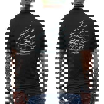Car Drifting Racing Race Car Motorsport Drift Racing Men's Back Print T-Shirt - Monsterry