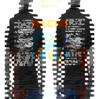 Car Raced Through 100 Days Of School Milestone Celebration Men's T-shirt Back Print | Mazezy