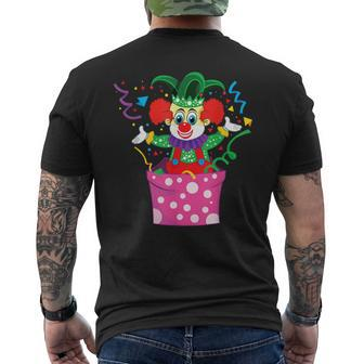 Carnival Clown Party Circus Costume Confetti T-Shirt mit Rückendruck - Geschenkecke