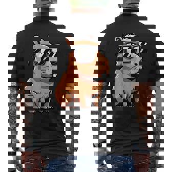 Carpincho Con Gafas De Sol Capybara Camiseta Hombre Estampado Espalda - Regaloses