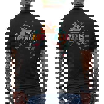 Carte Australienne Kangourou Jour De L'australie Souvenir De T-shirt imprimé au dos - Cadeauxyz