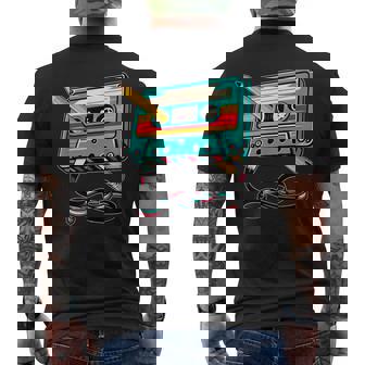Cassette Player Mixtape Music 80Sintage Oldschool Retro S T-Shirt mit Rückendruck - Geschenkecke
