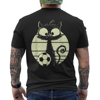 Cat Footballer Cats Cute Cat T-Shirt mit Rückendruck - Geschenkecke