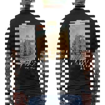 Catedral De Milán Italia Souvenir Duomo Di Milano Italiano Camiseta Hombre Estampado Espalda - Regaloses