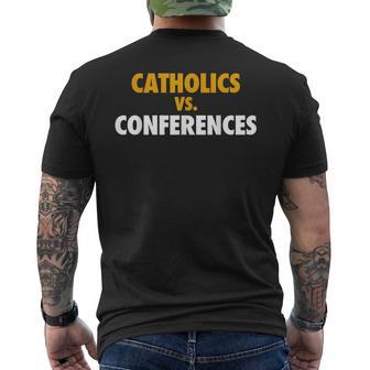 Catholics And Conferences Men's T-shirt Back Print - Thegiftio UK