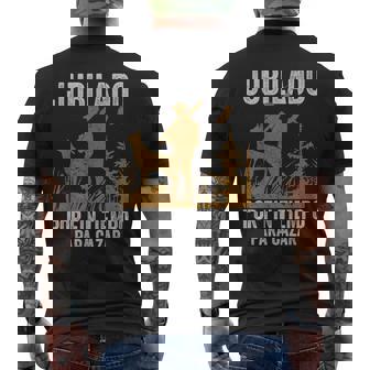 Cazador Caza Jubilado Por Fin Tiempo Para Cazar Camiseta Hombre Estampado Espalda - Regaloses