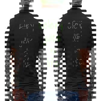 Celery Juice Is Life Men's Back Print T-Shirt - Monsterry