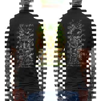 Celtic Cernunnos Pagan Mythology Irish Scottish God Men's Back Print T-Shirt - Monsterry