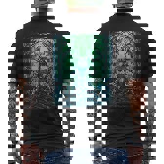 Cernunnos Irish Celtic Pagan Mythology Scottish Wicca God Men's Back Print T-Shirt - Monsterry