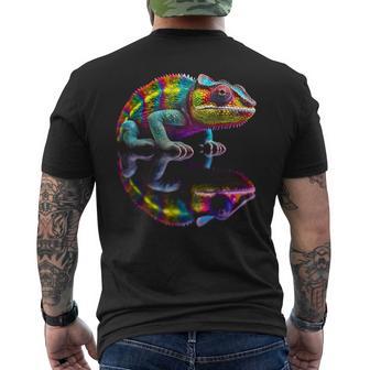 Chameleon Animal Graphic Illustration Chameleon T-Shirt mit Rückendruck - Geschenkecke