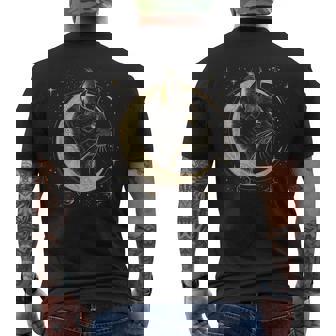 Chat Croissant De Lune Gothique Sorcière Noir Amoureux Des Chats T-shirt imprimé au dos - Cadeauxyz
