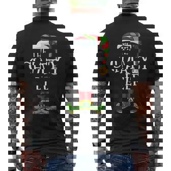 Chatty Elf Talkative Family Matching Christmas Group Men's Back Print T-Shirt - Monsterry