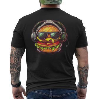 Cheeseburger With Sunglasses I Cheeseburger T-Shirt mit Rückendruck - Geschenkecke