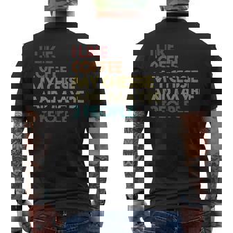 Chesapeake Bay Retriever Owner Dog Coffee Vintage Retro Men's Back Print T-Shirt - Monsterry