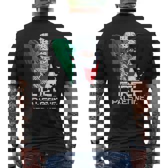 Chica Palestina Libre Palestina Bufanda Shemagh Sin Mangas Camiseta Hombre Estampado Espalda - Regaloses
