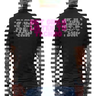 Chicas Calientes Escuchar Techno Dj Edm House Music Raving Slay Camiseta Hombre Estampado Espalda - Regaloses