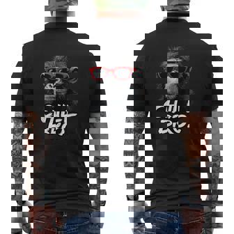 Chill Bro Monkey With Sunglasses Gamer Chiller S T-Shirt mit Rückendruck - Geschenkecke