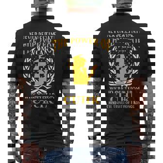 Chinese University Of Hong Kong Men's T-shirt Back Print | Mazezy